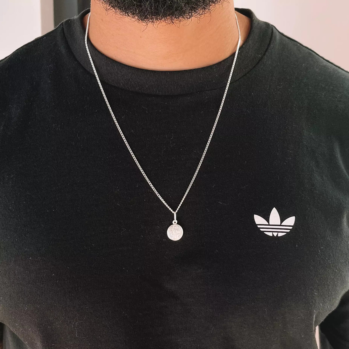 Pingente São Bento Estamparia Mini 0,8mm