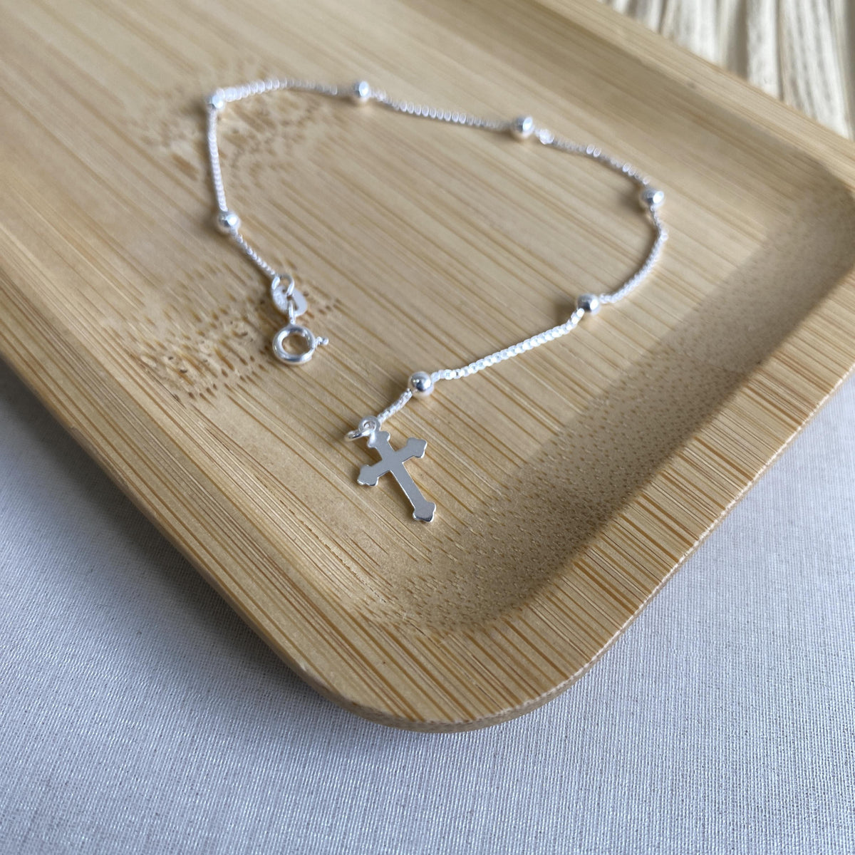 Pulseira Terço Bolinha 3mm